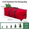 Swtroom 7.5 Ft Christmas Tree Storage Bag Rolling 2 Swivel Wheels Xmas Tree Bag Holiday Tree Storage Case - 2 of 4