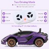 Costway 12V Ride on Car  with 2.4G Remote Control LED Lights MP3 Music Horn - 3 of 4