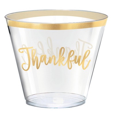 9oz Thankful Disposable Drinkware