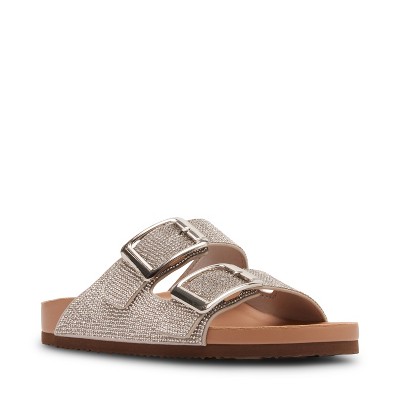 Madden Girl Bodie-r Rhinestone Footbed Sandal : Target