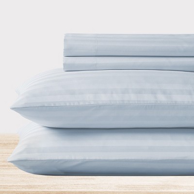 Luxury 500 Thread Count Bed Sheets Set - 100% Cotton Sateen Sheets Set, Soft, Cool & Breathable, Deep Pocket by California Design Den