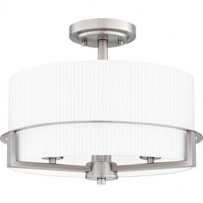 Quoizel Lighting Seymour 3 - Light Semi-Flush Mount in  Brushed Nickel