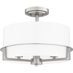 Quoizel Lighting Seymour 3 - Light Semi-Flush Mount in  Brushed Nickel - 1 of 1
