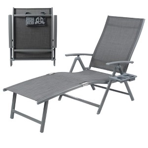 Kozyard Aluminum Foldable Reclining Lounge Chair, No Assembly Needed - 1 of 4