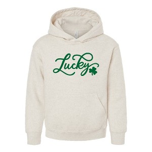 The Juniper Shop Cursive Lucky Clover Youth Graphic Hoodie - 1 of 4