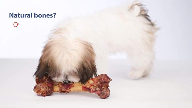 Hartz Oinkies Bacon Wrapped Pork Skin Twist Jerky Chews Dog Treats - 8ct, 2 of 8, play video
