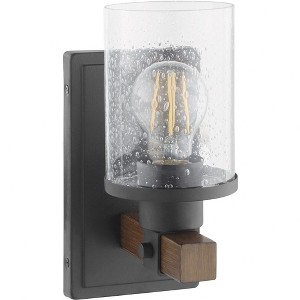 Quorum Lighting Alpine 1 - Light Sconce in  Textured Black Walnut - 1 of 1