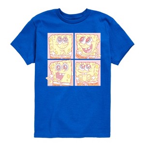 Boys' - Spongebob Squarepants - Cute Face Grid Short Sleeve Graphic T-Shirt - 1 of 4