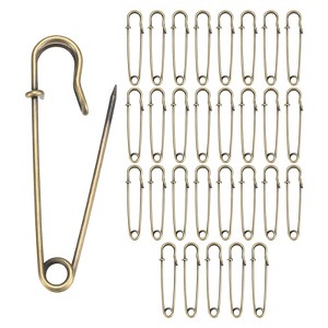 Unique Bargains Durable Sewing Upholstery Spring Lock Blanket Bulk Large Safety Pins 30 Pcs - 1 of 4