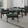 Zeus & Ruta Set of 2 Barrel Accent Chairs, with Chenille Upholstered, Open Back and 3-Leg Base - 2 of 4