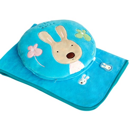 Slickblue Sugar Rabbit Blanket Pillow Cushion, 25.2x37, Zippered Travel ...