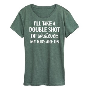 Women's - Instant Message - Double Shot Of Whatever Short Sleeve Graphic T-Shirt - 1 of 4