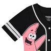 Ladies Spongebob Squarepants Baseball Jersey - Spongebob, Mr Krabs, Squidward, Patrick Star - Mesh Button Down Baseball Jersey - image 3 of 4