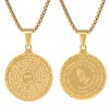 Steeltime 24" double sided stainless steel lord's prayer and serenity prayer pendant. Color Options: Silver, Gold, Rose Gold - 2 of 4