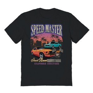 Rerun Island Men's 1991 Racer Short Sleeve Graphic Cotton T-shirt - 1 of 1