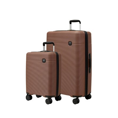 Tesport ARIA Hardside 2pc Luggage Set Spinner Wheels and TSA Lock