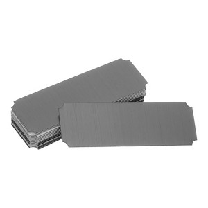 Unique Bargains Aluminium DIY Engraved Blank Nameplate Office Signages 12 Pcs - 1 of 4