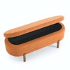 Maliang Ottoma Oval Storage Bench,Rubber Wood Leg(46."x17.7"x10.8") - 4 of 4