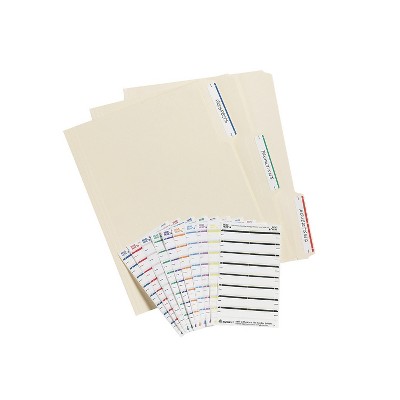 Avery Dark Red Permanent File Folder Labels, 252 Pack