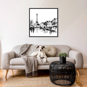 Amanti Art Illustrated City III Paris by Walker Noble Framed Wall Art Print - 1 of 4