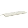 vidaXL Garden Bench Cushion Melange Cream 59.1"x19.7"x2.8" Fabric - 2 of 4