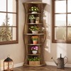 MOEPISY 73.2inch Tall Corner Bookcase, Farmhouse 6-Tier Corner Shelf for Small Space - 3 of 4