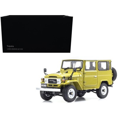 Toyota Land Cruiser 40 Van RHD (Right Hand Drive) Yellow 1/18 Diecast Model Car by Kyosho