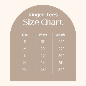 Simply Sage Market Women's Smile Orange Short Sleeve Ringer Tee - 1 of 3