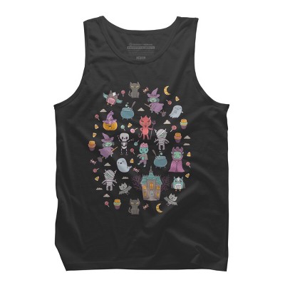 Men's Design By Humans Cute Halloween By kostolom3000 Tank Top