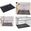 Lucky Dog Dwell Series 48 Inch Extra Large Lightweight Kennel Secure Fenced Pet Dog Crate w/Divider Panels, Sliding Doors, and Removable Tray, Black - 4 of 4