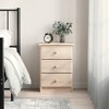 vidaXL Bedside Cabinet ALTA 16.1"x13.8"x21.7" Solid Wood Pine - 2 of 4