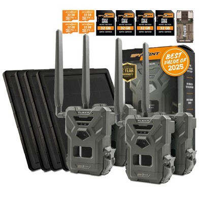 Spypoint FLEX-M Trail Camera and SPLB 10 Solar Panel Bundle with Accessories