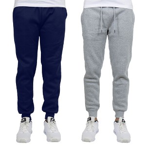 Blue Ice Men's  Fleece-Lined Jogger Sweatpants-2 Pack - 1 of 2
