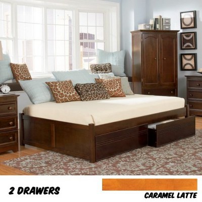 AFI Furnishings Metro Platform Bed TXL with MFB WH