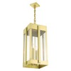 Livex Lighting Lexington 4 - Light Pendant in  Natural Brass - 4 of 4