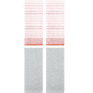 REGALWOVEN 4 Pcs Cotton Soft Comfortable Absorbent Striped Hand Towel - 1 of 4