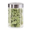 Oggi 8 Piece Round Airtight Glass Canister and Spice Jar Set with Stainless Steel Lids - image 3 of 4
