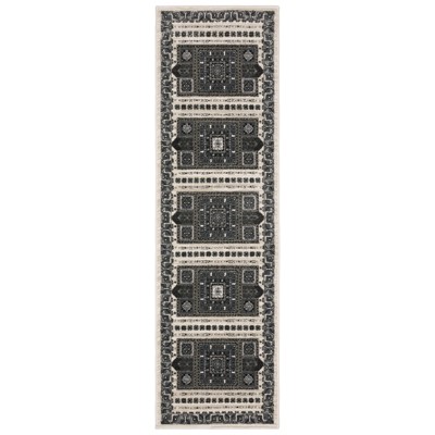 Oriental Weavers Raylan RAY01 Grey/ Blue Indoor Area Rug - 2'3" x 7'6"