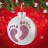 Craftoutlet.Com 3.5 Inch Baby Girl's Glittered Feet Ornament Christmas Tree Ornament , Baby Girl Feet (1PC) - 2 of 4