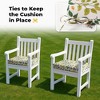 Peace Nest Solid Outdoor Patio Seat Cushion Set of 4 - 3 of 4