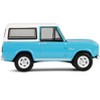 1966 Ford Bronco Custom SUV Turquoise Blue with White Top "Barrett-Jackson" Series 15 1/64 Diecast Model Car by Greenlight - 3 of 4