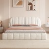 NicBex Queen Size Upholstered Platform Bed Frame with Thick Polyester Fabric Headboard,Wood Slats Support,No Box Spring Needed,Easy Assembly - 2 of 4