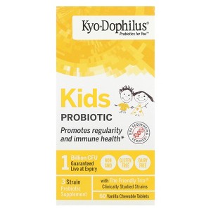 Kyolic Kids Probiotic, Vanilla, 60 Chewable Tablets - 1 of 3