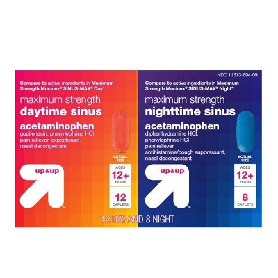 Day & Night Maximum Strength Sinus Relief Caplets - 20ct - up & up™