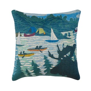 Liora Manne Marina Lodge Indoor/Outdoor Pillow.. - 1 of 4