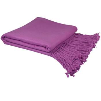 PiccoCasa Travel Soft Warm Classic Solid Color Throw Blanket
