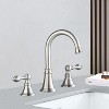 Mixxidea 3 Hole Two Handle Bathroom Faucet Brushed Nickel - 2 of 3