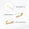 Unique Bargains Durable Multipurpose Iron Badge Brooch Pin Backs Safety Clasp 120 Pcs - 2 of 4