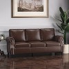 NicBex 80 Inch Modular Sectional Sofa Couch with Soft Cushion Modern 3 Seater Sofa with Armrests and Wood Legs for Living Room - 4 of 4
