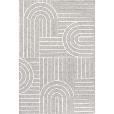 Nuloom Liliya Modern Geometric Pet Friendly Machine Washable Area Rug